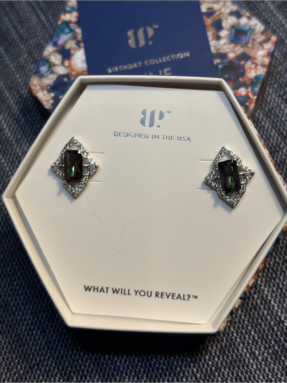 BP JUNE 2025 - Alexandrite on Rhodium Studs